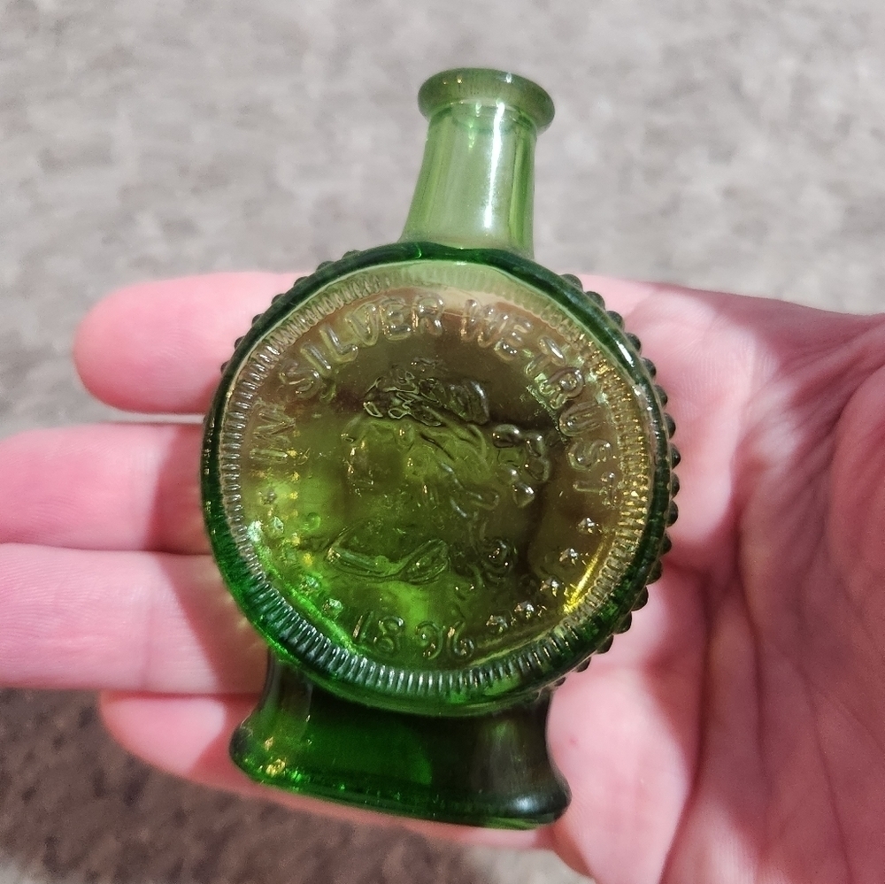 Vintage mid century collectors glass bottle